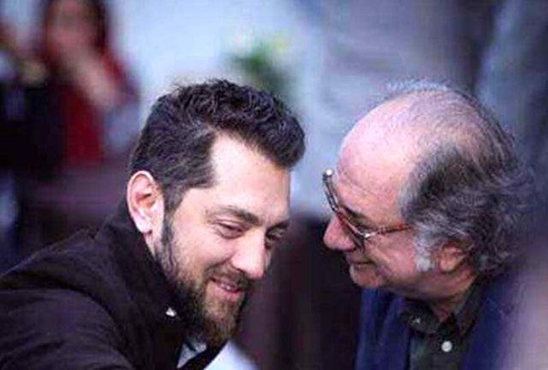 عکس | عکس یادگاری بهرام رادان در کنار مرحوم آتیلا پسیانی به مناسبت فوت بازیگر سینما