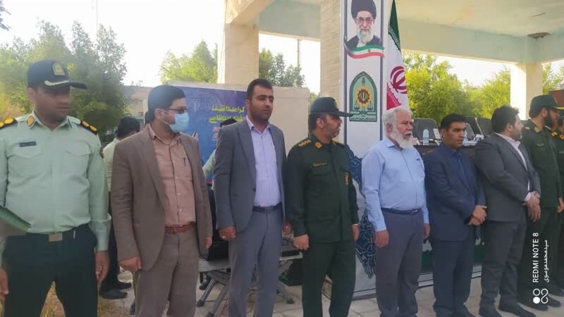 برگزاری صبحگاه مشترک به مناسبت هفته نیروی انتظامی درشهرستان شوش