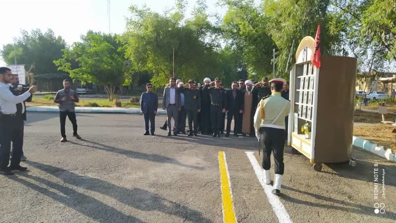 برگزاری صبحگاه مشترک به مناسبت هفته نیروی انتظامی درشهرستان شوش