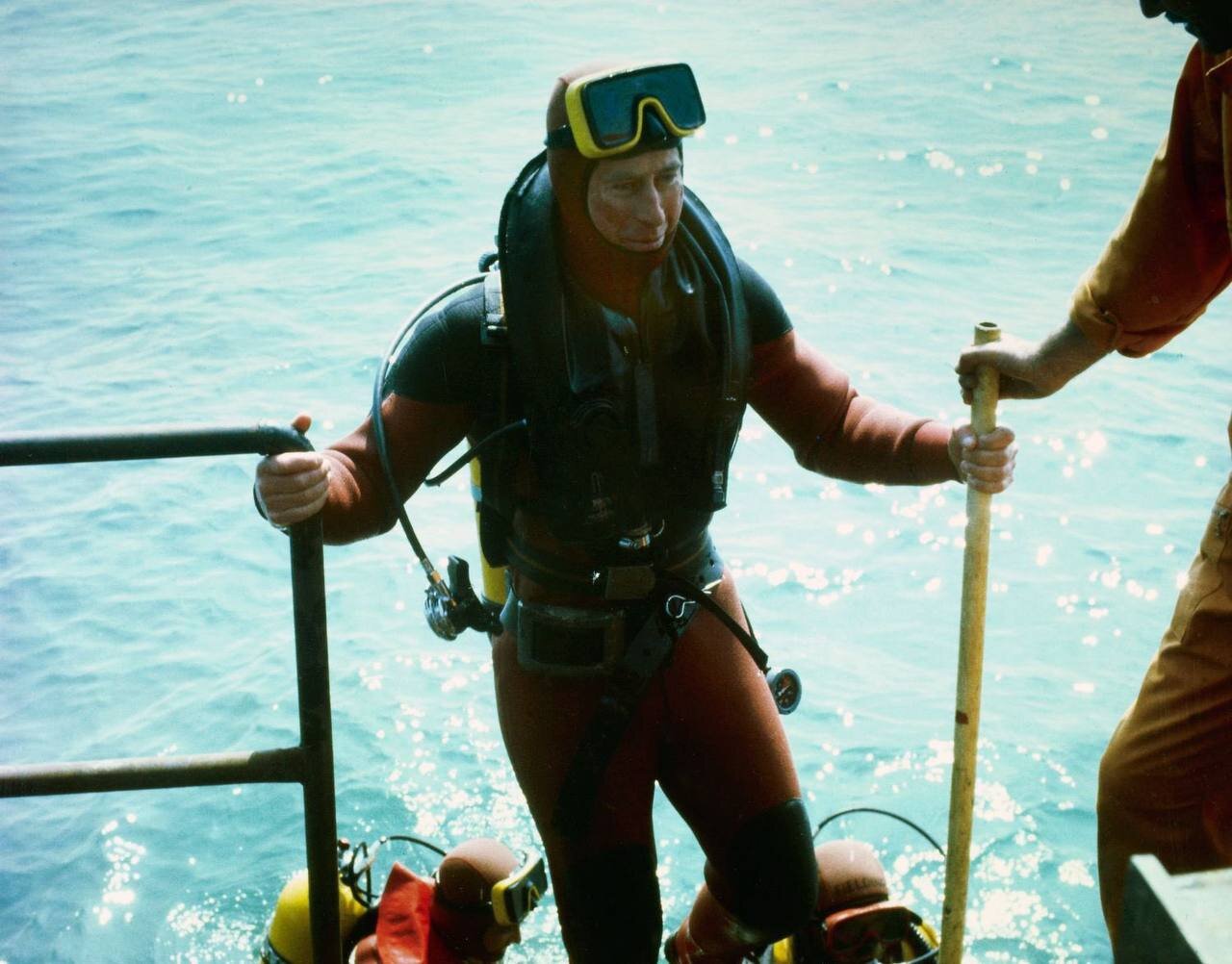 این پادشاه گواهینامه غواصی دارد!/ عکس