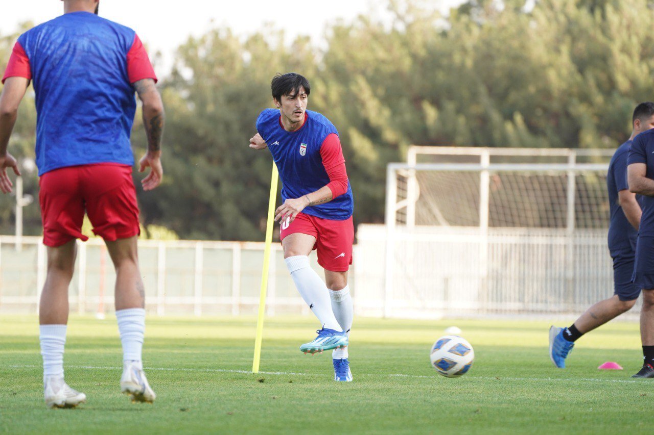 عکس| بازگشت سردار آزمون به تمرین تیم ملی