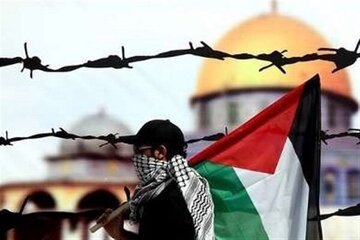 عکس تاریخی از تجمع علمای نجف در حمایت از فلسطین