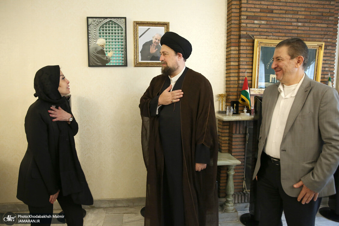سیدحسن خمینی در منزل سفیر فلسطین در ایران