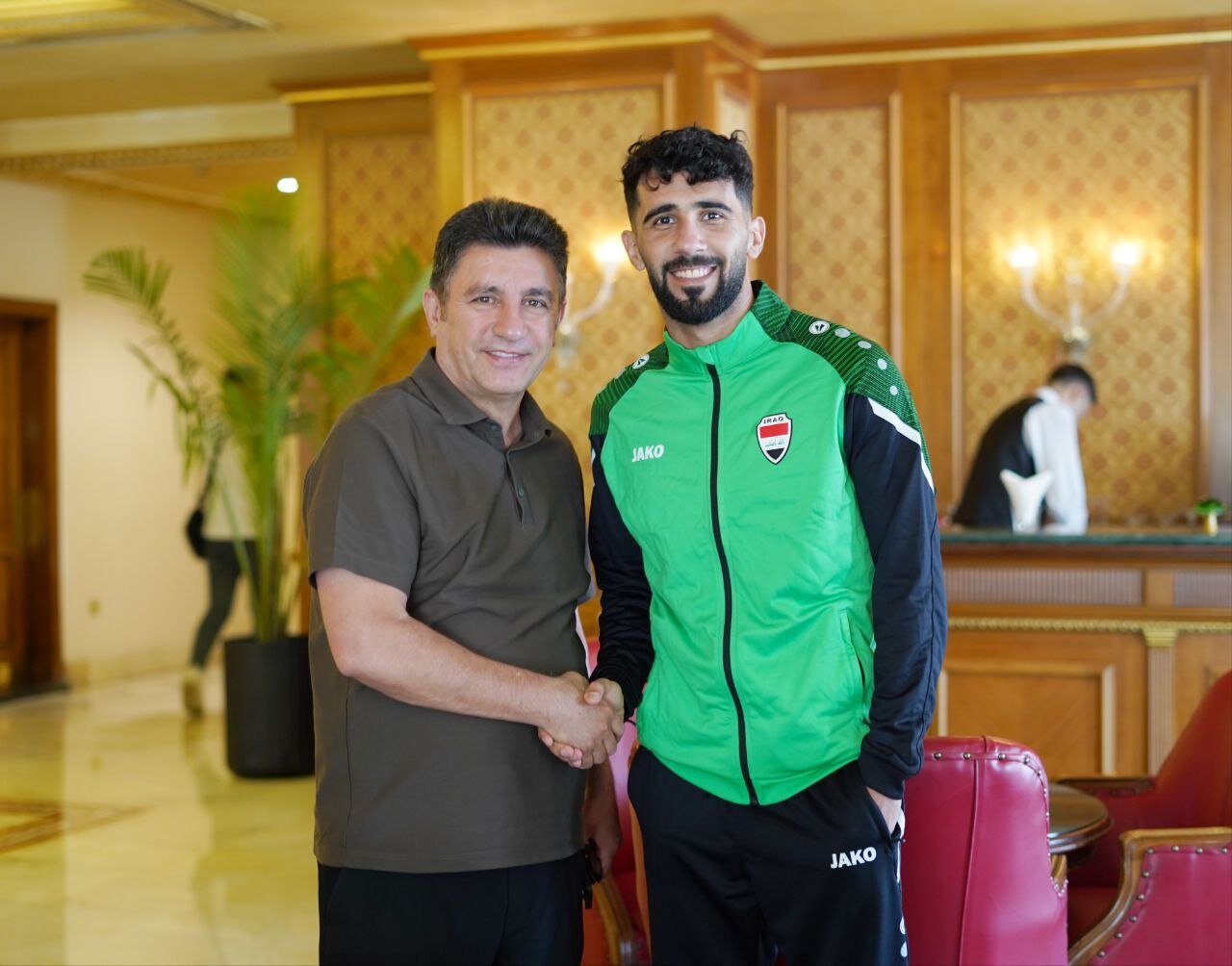 عکس| دیدار قلعهنویی و ستاره سابق پرسپولیس در اردن