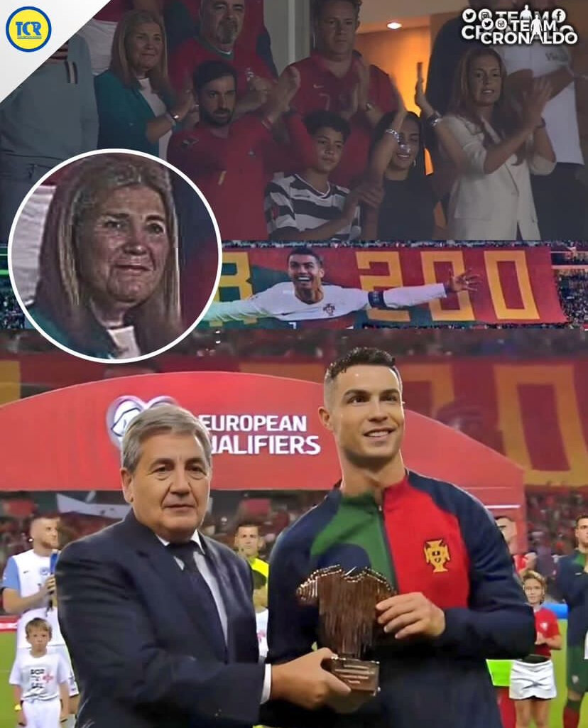 عکس| اشکهای مادر رونالدو پس از جایزه جدید او