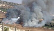 ببینید | تصاویری از حمله جنگنده‌های اسرائیل به منطقه ناقوره در جنوب لبنان