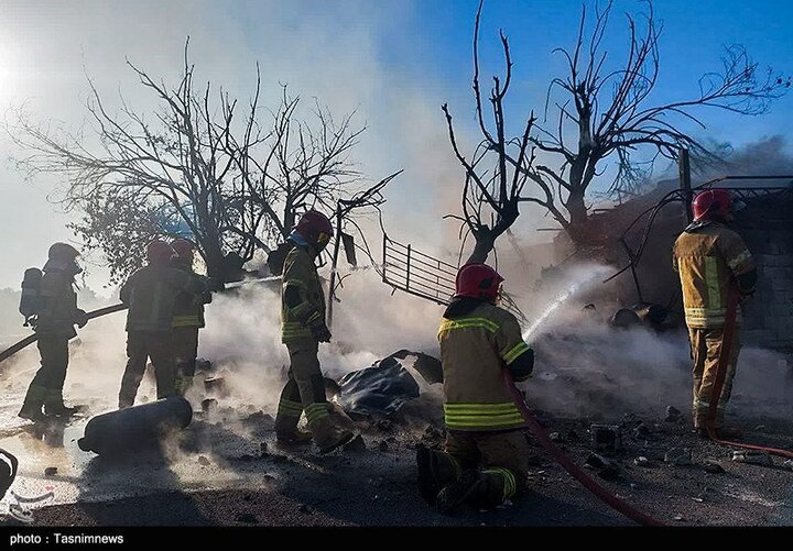 انفجار مرکز غیرمجاز عرضه سیلندر گاز - کرج