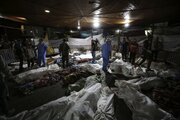 ببینید | حال‌وهوای دلخراش بیمارستان المعمدانی غزه بعد از بمباران شب گذشته اسرائیل