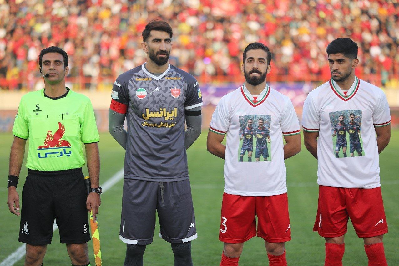 عکس| حمایت پرسپولیسیها از دو ستاره مصدوم