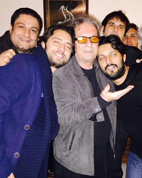 عکس | تصویری کمیاب از بهرام رادان و حامد بهداد در جشن تولد مهرجویی