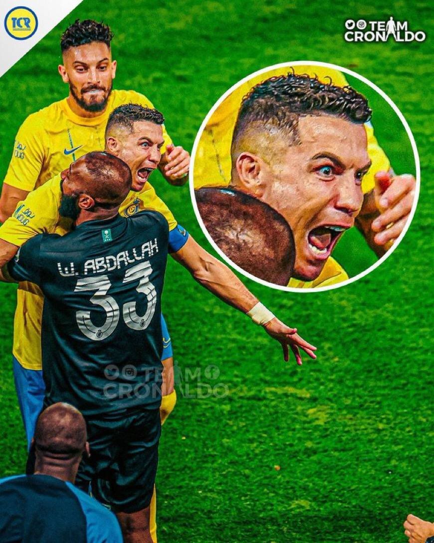 عکس| کریستیانو رونالدو و فریادی از ته دل!