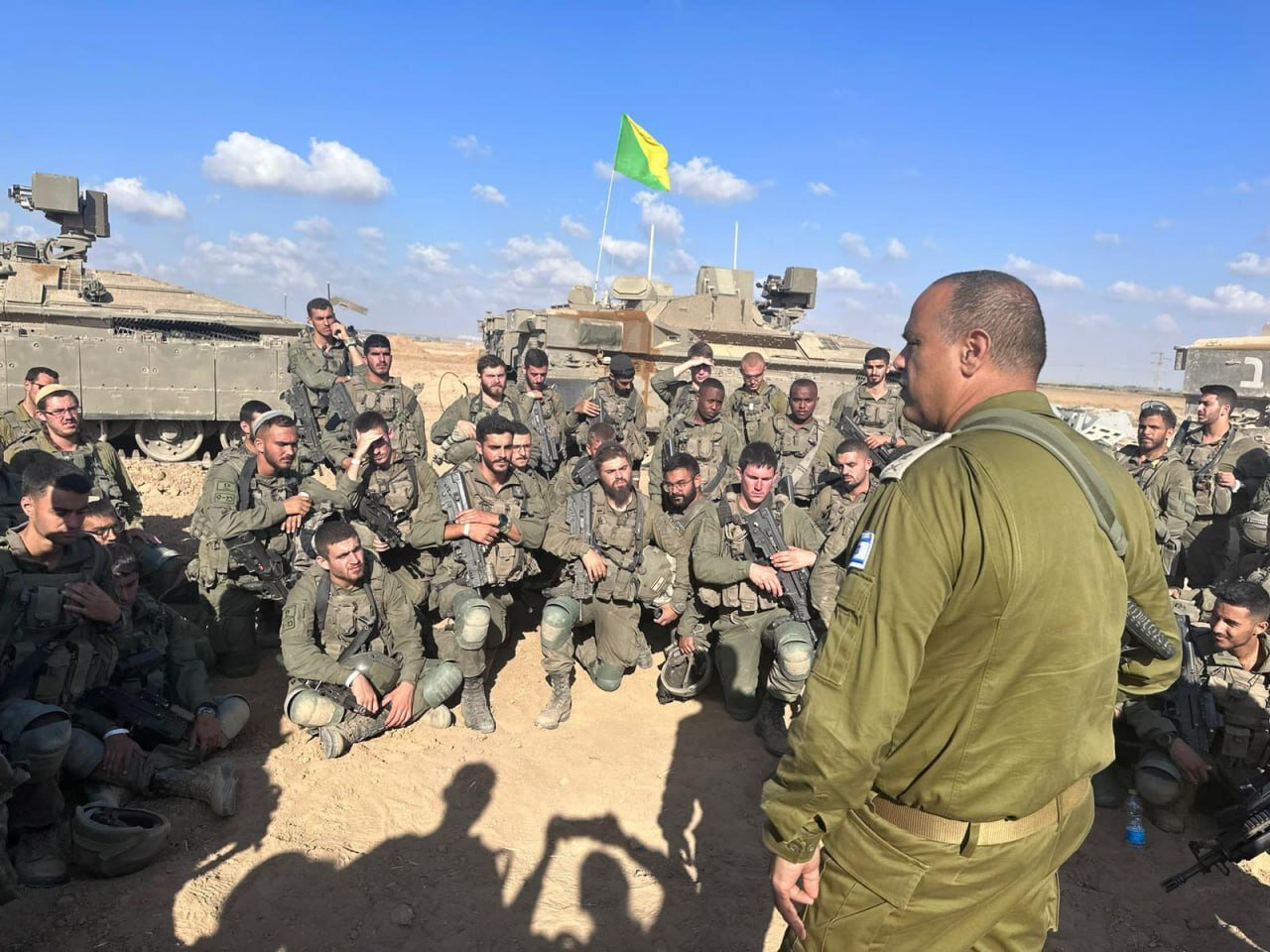 وضعیت نیروهای اسرائیل برای عملیات زمینی/عکس