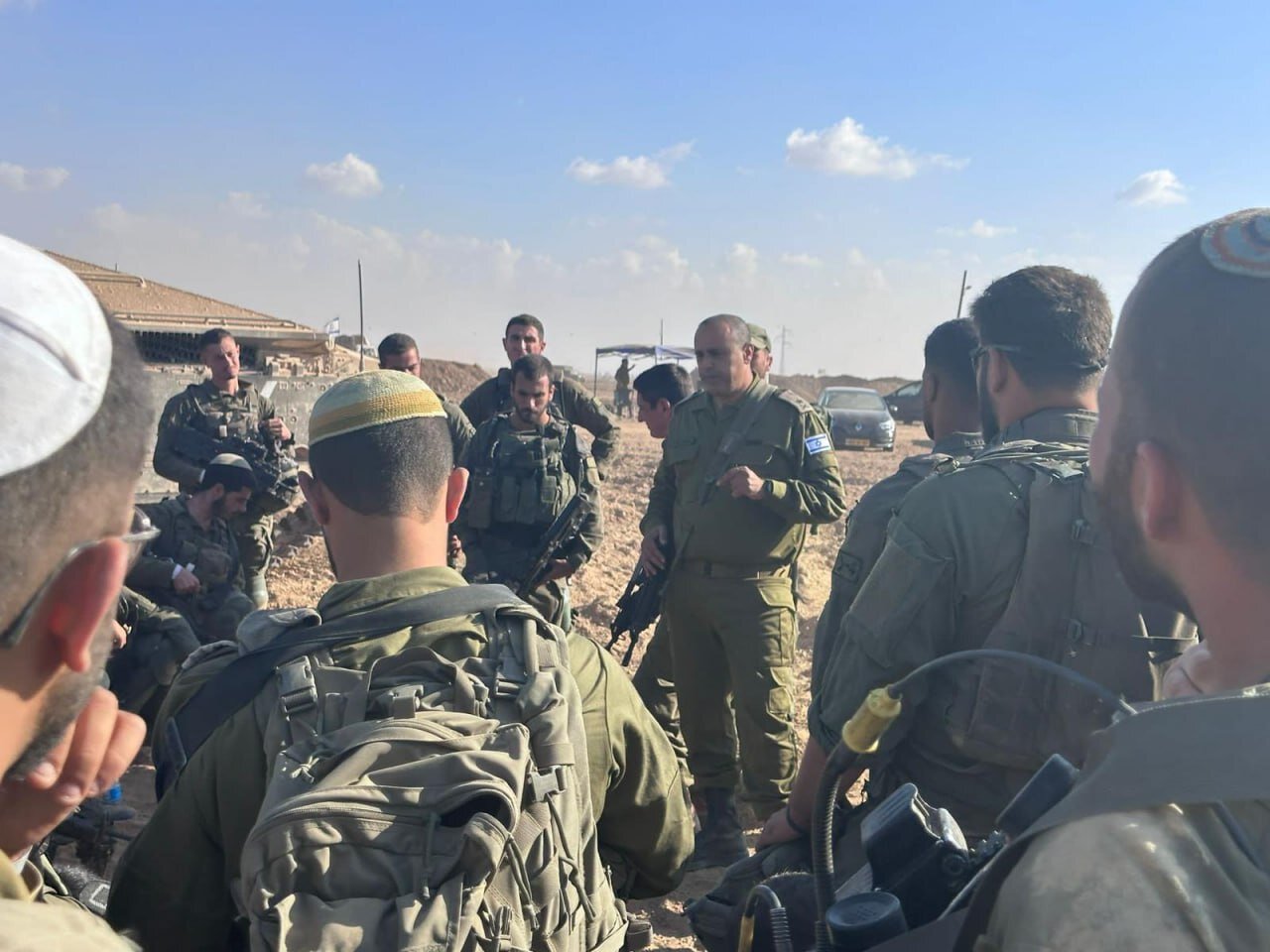 وضعیت نیروهای اسرائیل برای عملیات زمینی/عکس