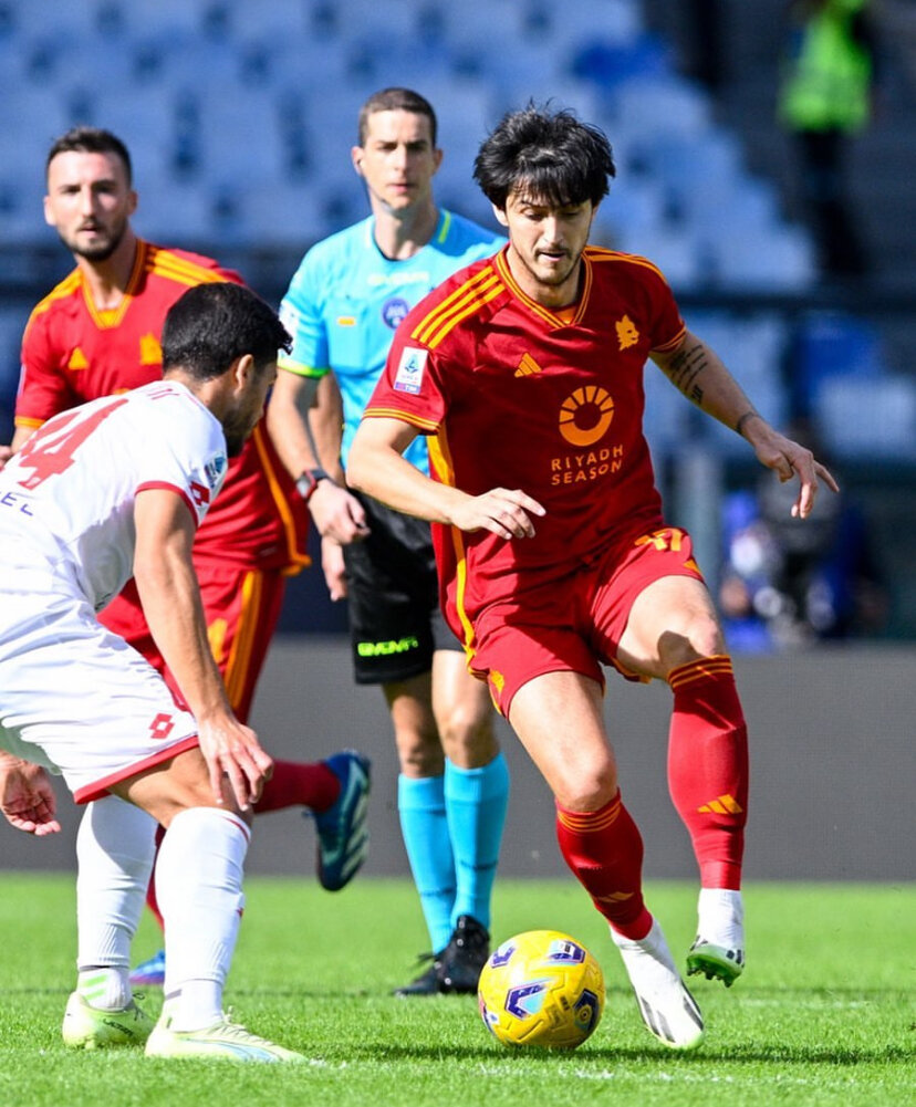 عکس| پیروزی رم با ورود سردار آزمون؛ بدشانسی ستاره ایرانی برای اولین گل