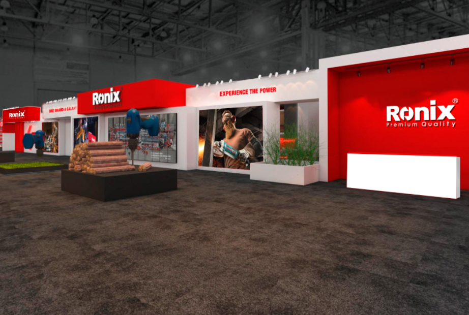طراحی و ساخت غرفه رونیکس در نمایشگاه بینالمللی تخصصی ابزارآلات صنعت اهواز