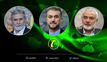 گفتگوی تلفنی امیرعبداللهیان با رهبران مقاومت فلسطین/ هنیه از ایران تشکر کرد