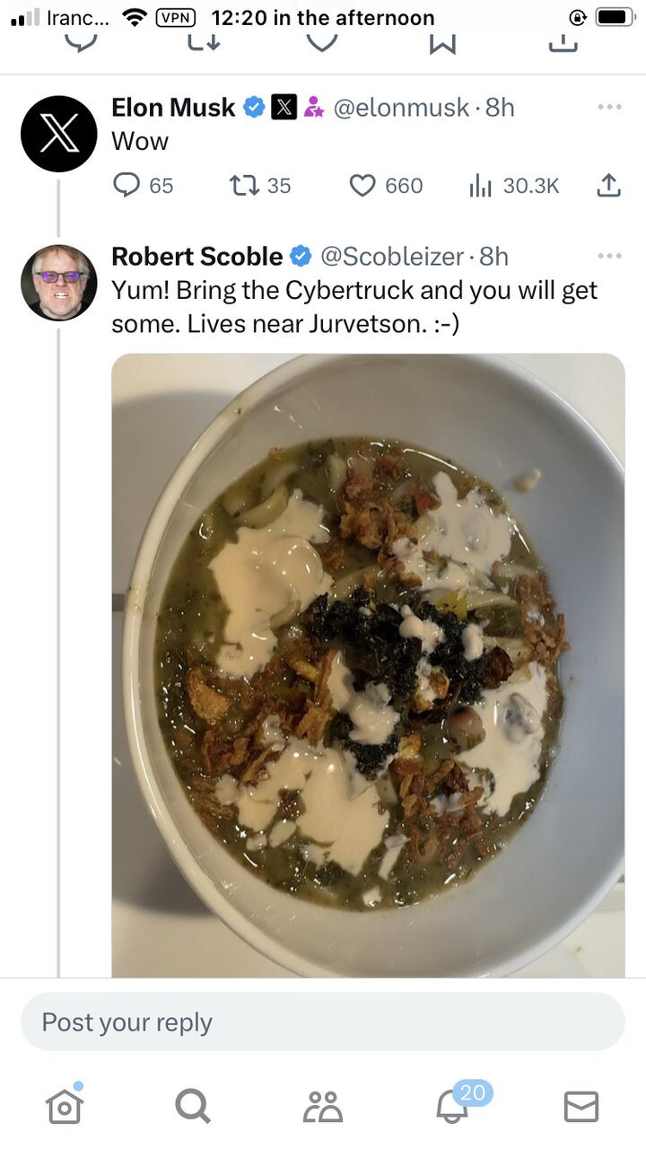 کامنت ایلان ماسک زیر تصویر آشرشته ایرانی!/ عکس