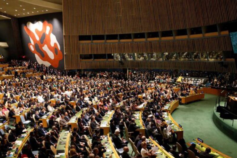 ببینید | لحظه تصویب قطعنامه ضد اسرائیلی در مجمع عمومی سازمان ملل