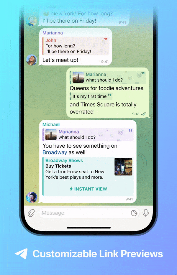 بروزرسانی انقلابی تلگرام/ تحول بزرگ در نحوه پاسخ‌دهی به پیام‌ها/ عکس