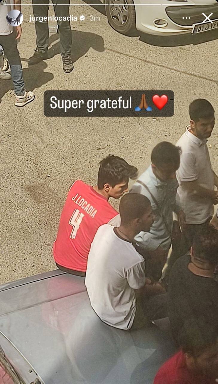 عکس| ذوقزدگی لوکادیا با تصویر یک پسر پرسپولیسی
