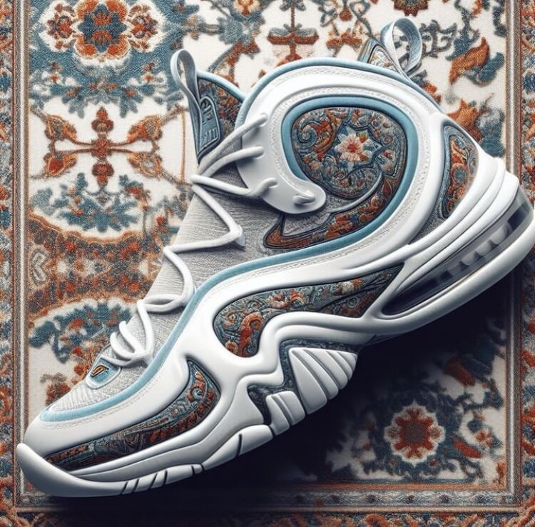 شاهکاری دیگر از هوش مصنوعی/ پرفروش‌ترین کفش‌های دنیا با هنر ایرانی