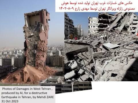 ببینید زلزله ۷ ریشتری چه بلایی سر تهران میآورد/ عکس