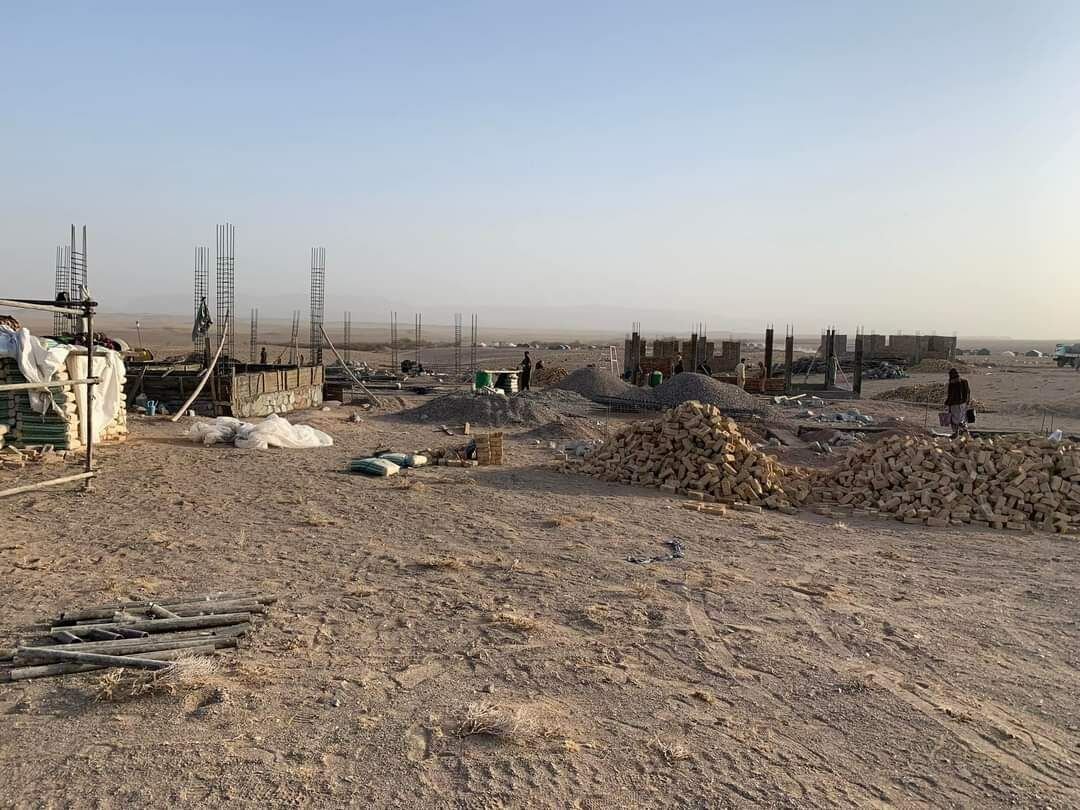 تصاویر | طالبان ساخت مسکن برای زلزله‌زدگان هرات را شروع کرد