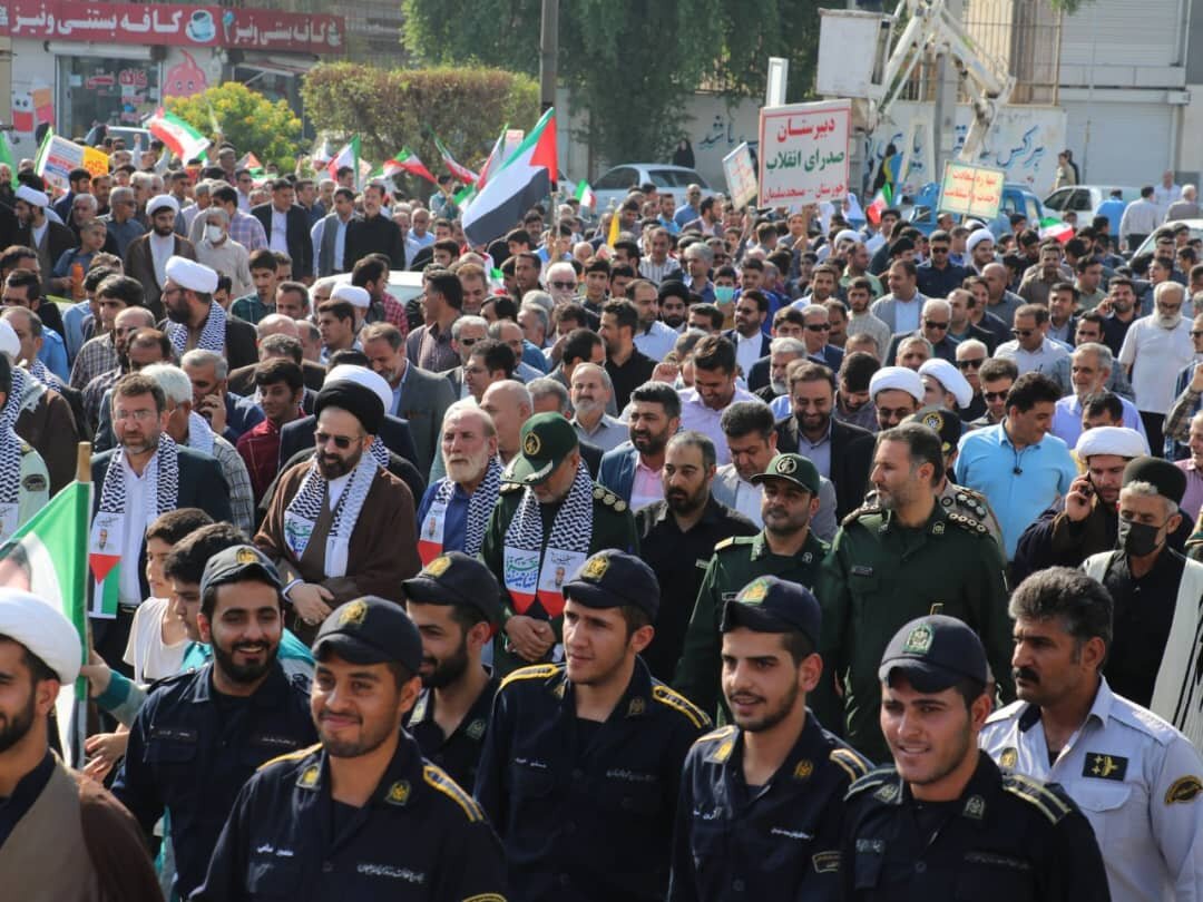 راهپیمایی  13 آبان در مسجدسلیمان برگزار شد