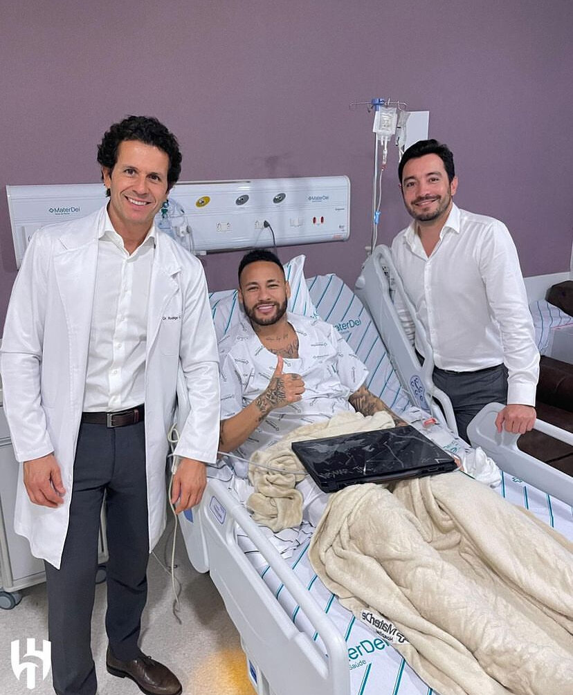 عکس‌| نیمار برد الهلال را از بیمارستان دید