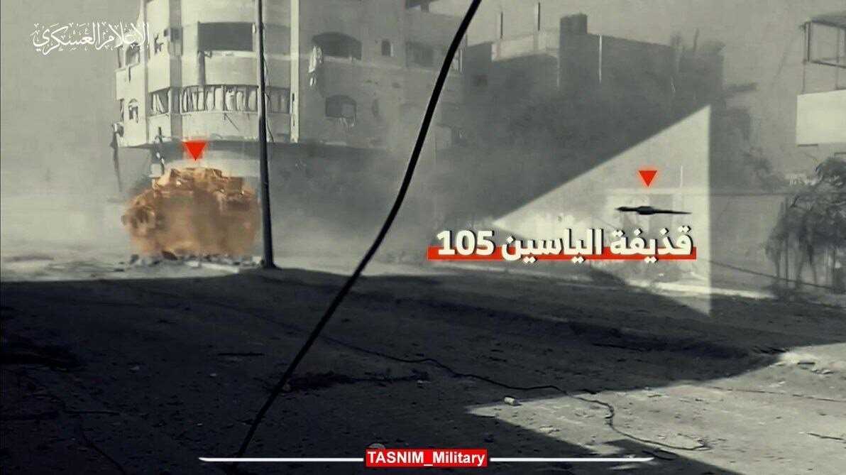 شلیک یاسین به قلب زرهی اسرائیل/ این راکت لرزه به تن مرکاوا انداخت/ عکس