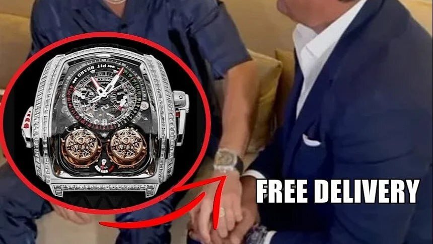 عکس| گرانترین ساعت دنیا به رونالدو رسید