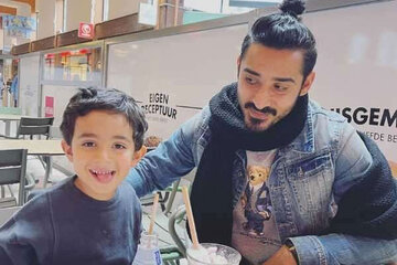 عکس | ورزش مشترک رضا گوچی و پسرش در تهران