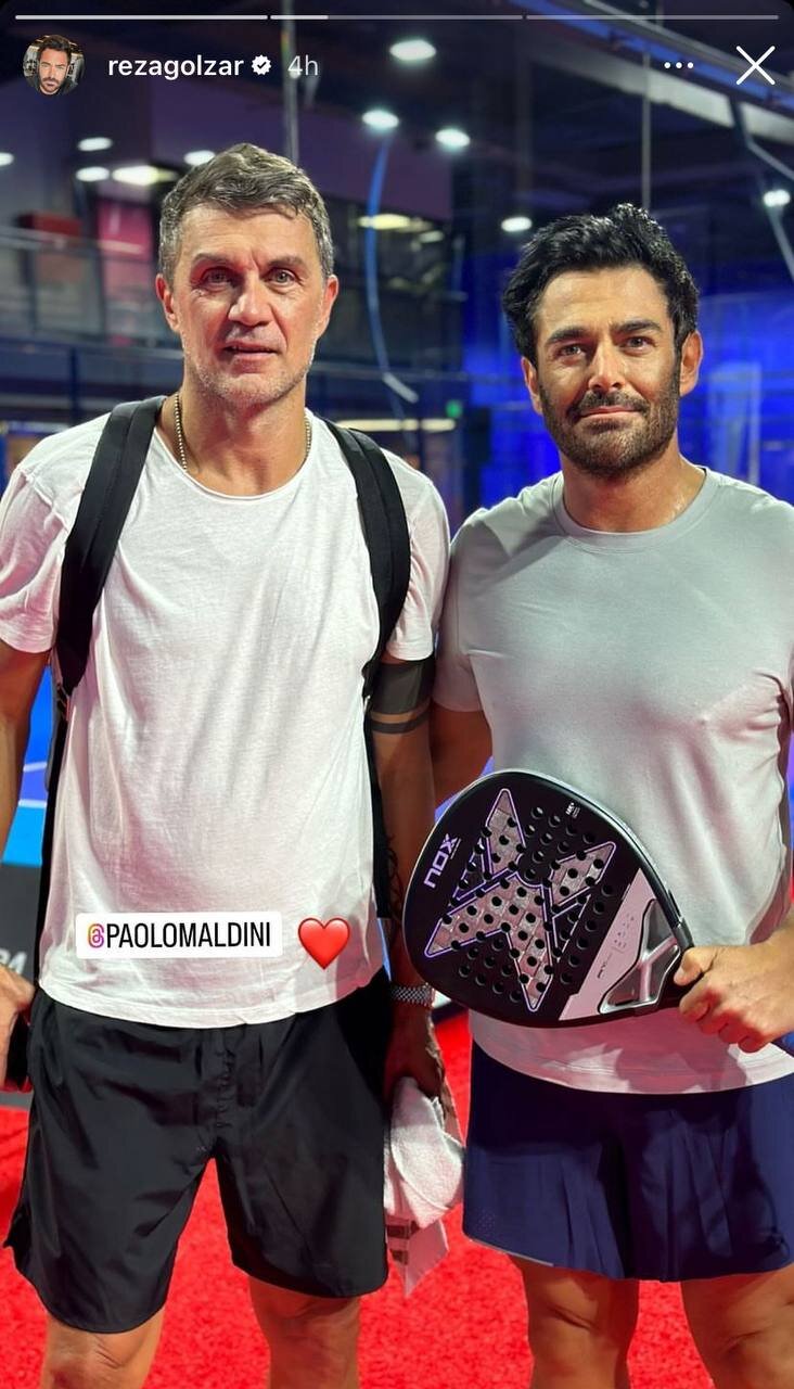 عکس| ملاقات گلزار با اسطوره میلان؛ ستاره خوشتیپ ایتالیا کنار آقای بازیگر