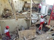 ببینید | متلاشی شدن یک دستگاه خانه آپارتمانی به خاطر انفجار در زنجان