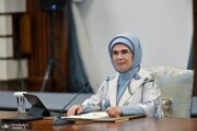 همسر اردوغان میزبان سران کشورها در نشست حمایت از غزه شد