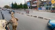 ببینید |‌ گشت‌زنی نیروهای ویژه اسکیت سوار طالبان در خیابان‌های کابل