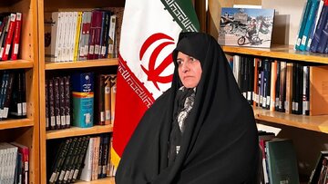 نگرانی جمیله علم الهدی در اولین سخنرانی بعد از شهادت همسرش ابراهیم رئیسی