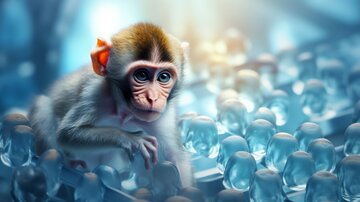 این میمون شگفت‌انگیز با مهندسی ژنتیک به وجود آمده/ عکس