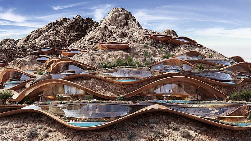 سازه عجیب بنسلمان وسط بیابان عربستان!/ عکس