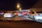 ببینید | ترافیک شدید در عوارضی آزادراه تهران شمال