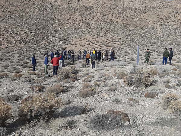 بذر کاری وبذر پاشی استانی با (پویش کویر سبز) در شهرستانمهدیشهر