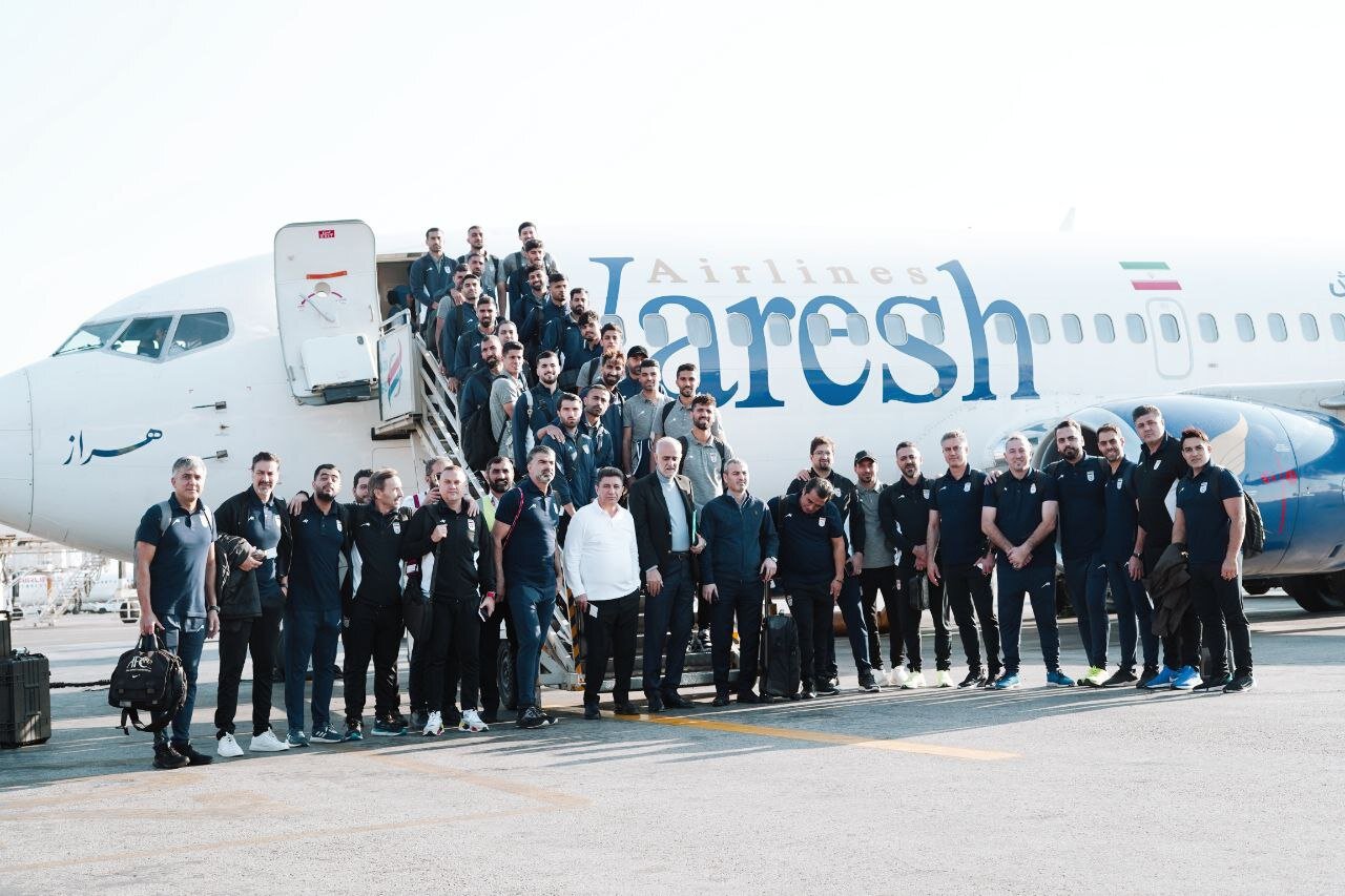 عکس| تیم ملی به ازبکستان رسید