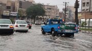ببینید | آبگرفتگی خیابان‌های شهر صدرای شیراز در اثر باران سیل‌آسا