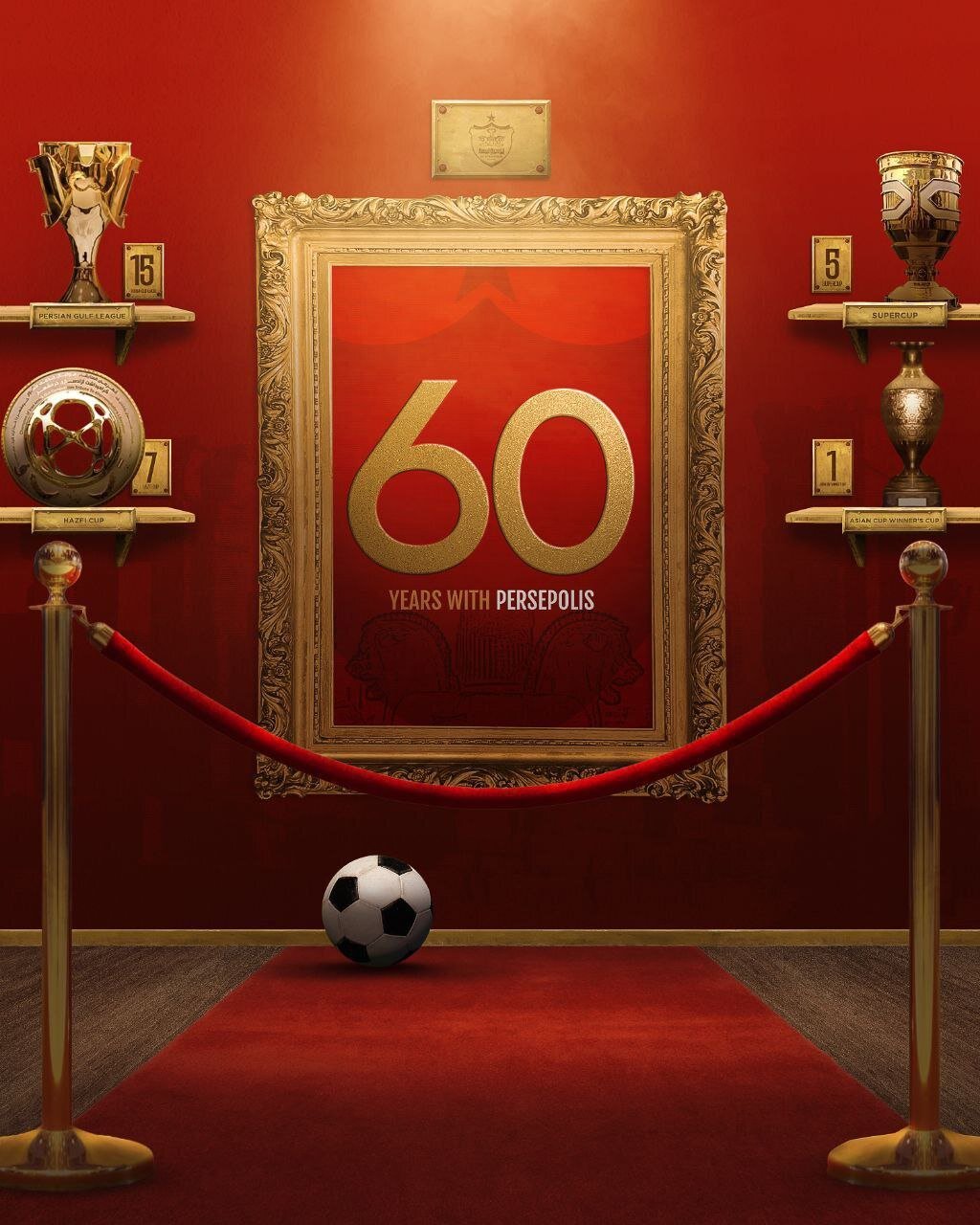 عکس| پرسپولیس ۶۰ ساله شد