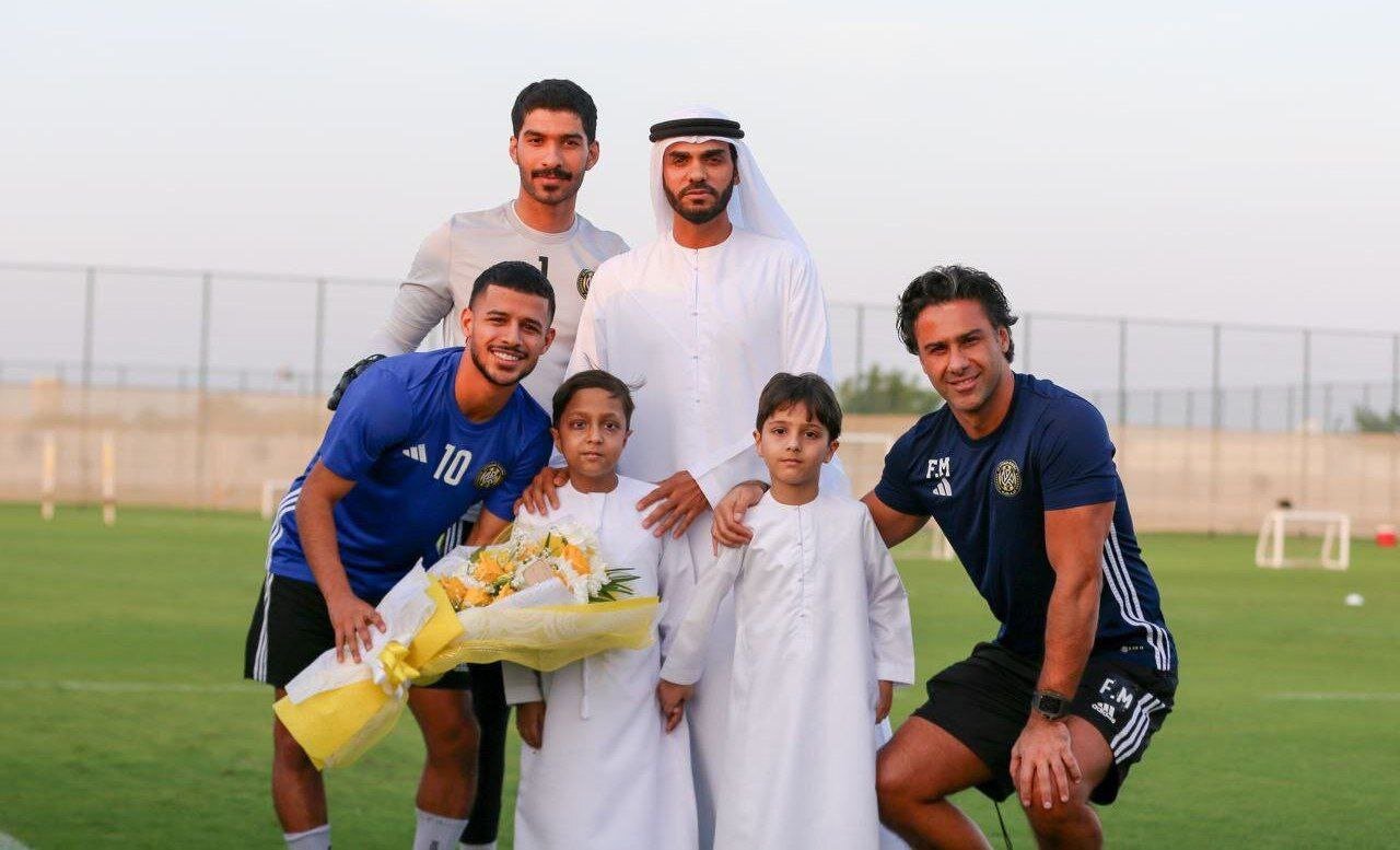 عکس| حرکت زیبای فرهاد مجیدی و مهدی قایدی در امارات