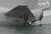 تصاویر |‌ اولین عکس‌ها از سقوط هواپیمای پیشرفته نظامی ارتش آمریکا به داخل دریا