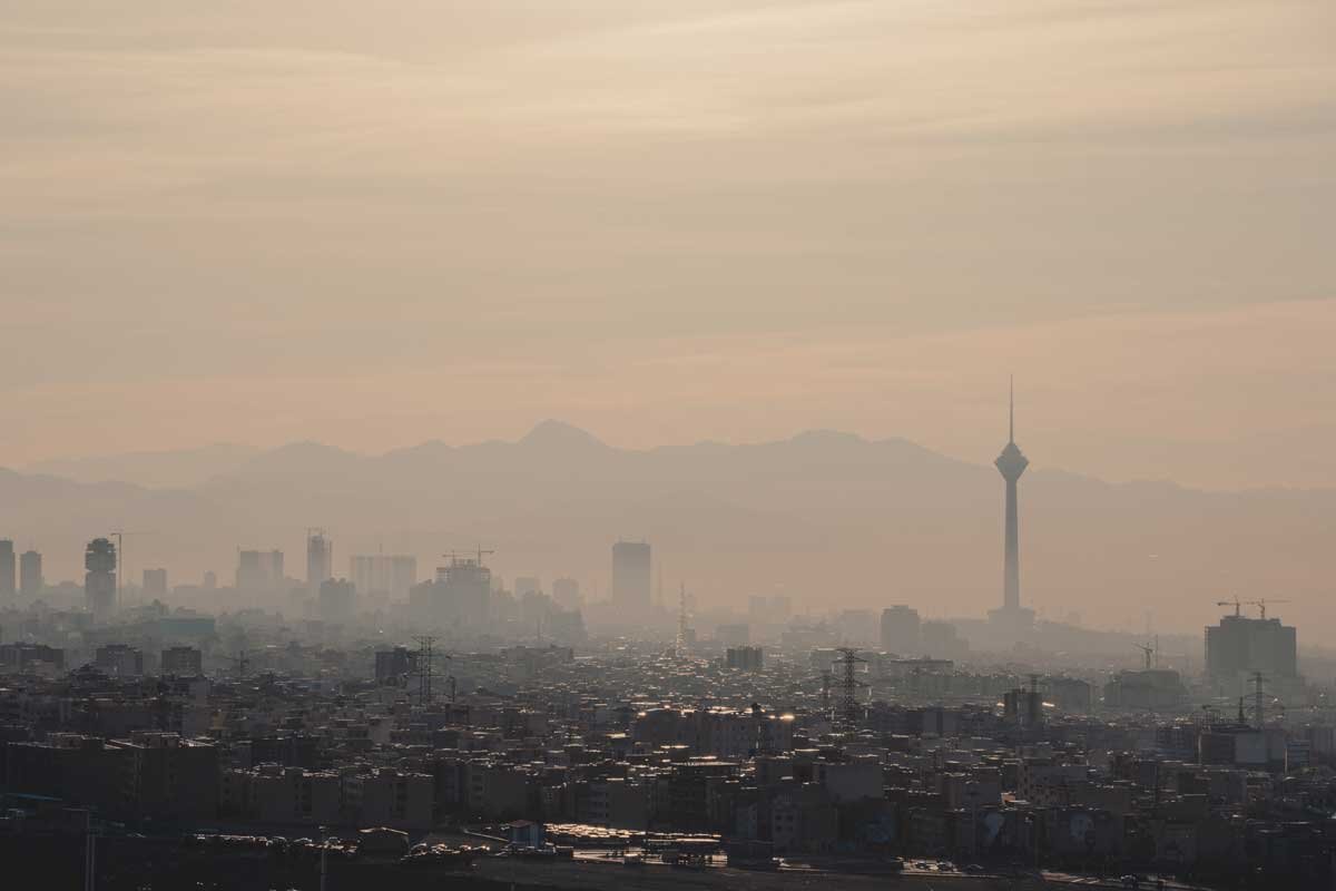 - کیفیت هوای تهران در وضعیت نارنجی