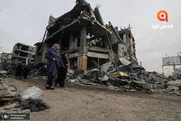 اوضاع در اردوگاه مهم فلسطینی ها در مرکز نوار غزه پس از آتش‌بس موقت