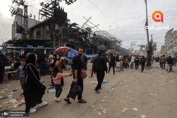 اوضاع در اردوگاه مهم فلسطینی ها در مرکز نوار غزه پس از آتش‌بس موقت