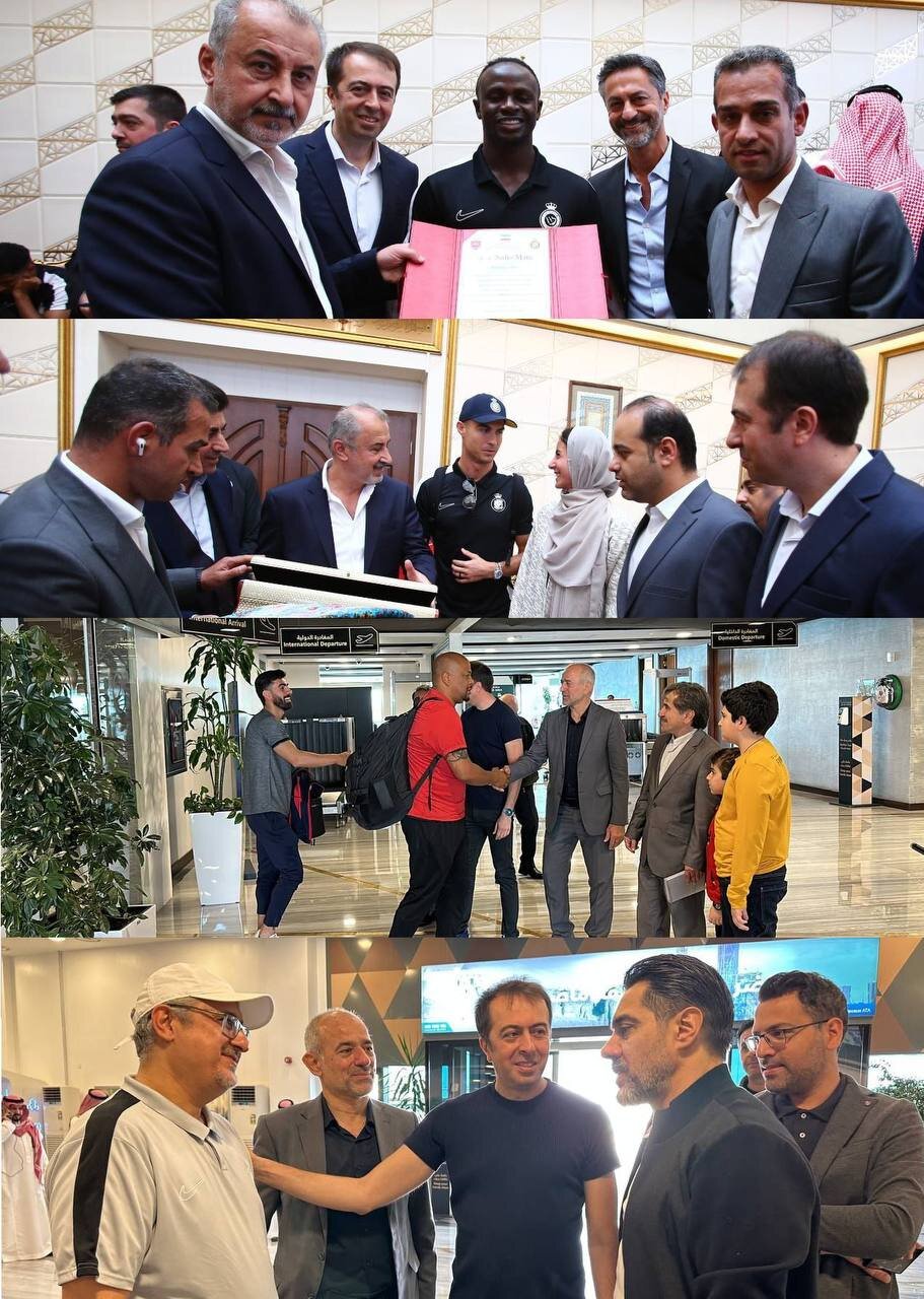 عکس| استقبال سرد النصریها از پرسپولیس؛ نه خبری از فرش بود نه خانواده مدیرعامل!